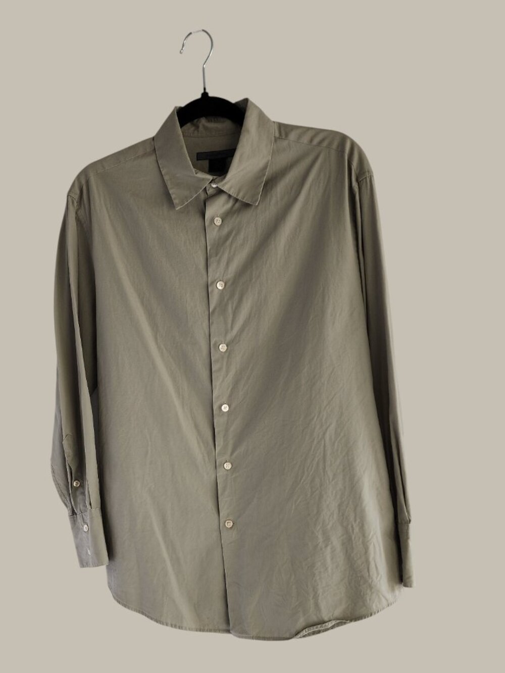 John Varvatos - L/S Stone Dressy Shirt - 100% Cotton - Large